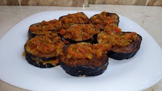 شرمولة الباذنجان بالفلفل الحلو chermola Aubergine  poivron [upl. by Liagaba]