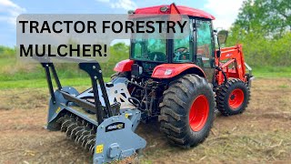 You Wont BELIEVE What This Tractor Attachment Can Do  Baumalight Brush Mulcher [upl. by Nyleikcaj]