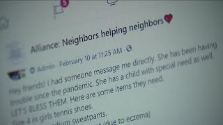 Neighbors helping neighbors Alliance woman starts Facebook group to help people in need [upl. by Dorotea]