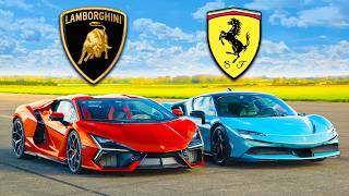 Lamborghini Revuelto v Ferrari SF90 v Porsche 918 DRAG RACE [upl. by Ventura]