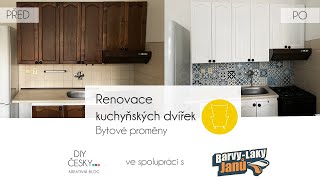 Renovace kuchyňských dvířek  DIY česky [upl. by Anillek]