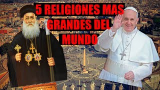 Las 5 Religiones Mas Grandes Del Mundo 🌎 HD religiones espiritualidad culturageneral [upl. by Einyaj590]