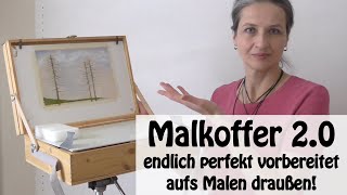 Malkoffer 20 DIY Pochade Box Malausrüstung selbst bauen [upl. by Lorna384]