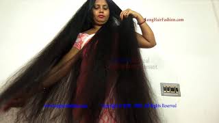 Amazing Extra Thick Tresses Handling with Passion  How to Brush Your Hair [upl. by Andria870]