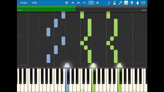 Deltarune  Castletown Empty Synthesia  Piano Arrangement  Toby Fox  By Ear [upl. by Akinwahs]