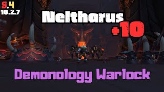 Demonology Warlock 👹  Neltharus 10💥 425k dps 🥈 S4 [upl. by Leonhard]