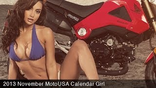 MotoUSA November 2013 Calendar Girl  Brittney [upl. by Aitekram]