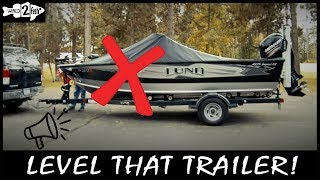 Boating Basics How to Level Your Trailer [upl. by Euhc]