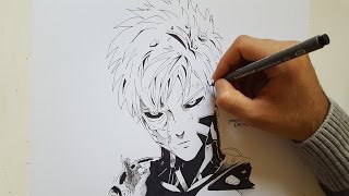 Drawing Genos  one punch man [upl. by Josiah]