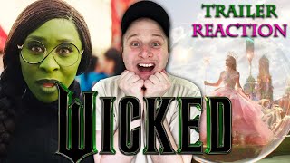 WICKED OFFICIAL TRAILER REACTION [upl. by Madelena]