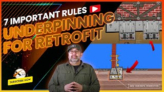 Underpinning Foundations for Retrofit  7 Standard Rules  Underpinning Series  2 [upl. by Anirtek]