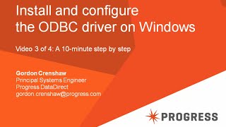 Install and configure the ODBC driver on Windows [upl. by Sheedy]