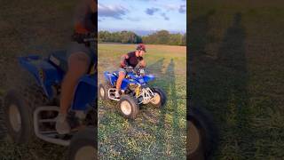 Un roulage du blaser ça vous chauffe  🔥 yamaha quads 200cc bikelife burnout moto motocross [upl. by Ahsilla]