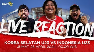 🔴 QUARTER FINALS KOREA SELATAN U23 VS INDONESIA U23 LIVE REACTION [upl. by Nangatrad299]