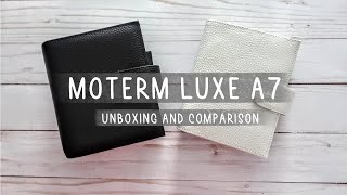 Moterm LUXE A7 Pocket Planner Unboxing and Comparison [upl. by Lenzi401]