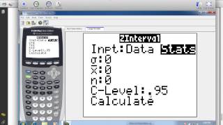 05 Using the TI 84 Calculator to Find Confidence Intervals [upl. by Herbie]