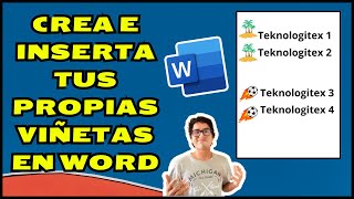 🟢Cómo CREAR e INSERTAR Tus Viñetas en Word💥 [upl. by Kronick]