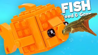 DEADLIEST LEGO GOLDFISH  Feed amp Grow Fish [upl. by Treiber388]