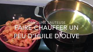 Crevettes en brochette aux saveurs exotiques [upl. by Iblehs267]