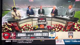 Pat McAfee almost drops the F bomb College GameDay 123023 [upl. by Durwin]