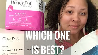 Details On The BEST Organic Pads amp Tampons On The Market Review femininecare  JessALifestyle [upl. by Tada]