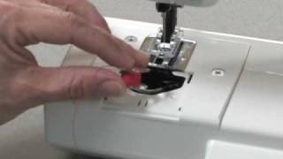 Janome Sew Mini Sewing Machine Part 2  Threading the Machine [upl. by Enajaras]