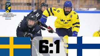 SVERIGE VS FINLAND VÄRLDSMÄSTERSKAP I ISHOCKEY U18 2023 [upl. by Adnolaj623]