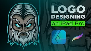 Affinity Designer for iPad  Procreate  Mascot illustration process  Wizard [upl. by Rehctaht]