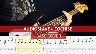 Audioslave  Cochise  bass cover  playalong with TAB [upl. by Acinnod]