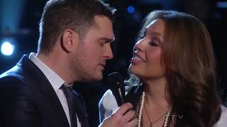 Michael Bublé Duet With Thalia  Mis DeseosFeliz Navidad  Live From NBC New York [upl. by Leahcimdivad]