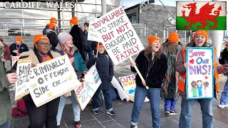 Dance Junior Doctors Pay Demonstration Cardiff Bay Senedd [upl. by Rahcir]