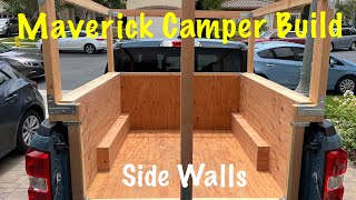 Building and Water Proofing The Bed Enclosure Custom Ford Maverick Camper EP2 [upl. by Eiramyelhsa17]