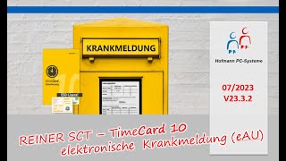 eAU elektronische Krankmeldung in der timeCard 10 Zeiterfassung [upl. by Imoian367]