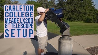 Setup of Meade LX200 8quot Telescope at Carleton College [upl. by Crofton]