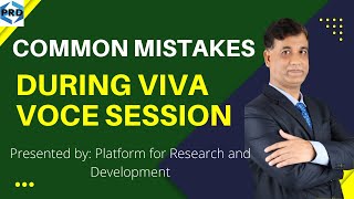 Common Mistakes During PhD Viva Voce Session [upl. by Alhan]