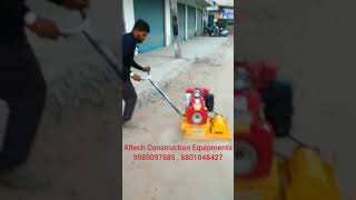 How to Start Plate Compactor With greaves engine Altech Equipments Hyderabad [upl. by Mazur]