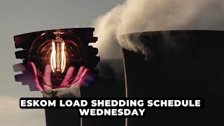 Eskom load shedding schedule – WEDNESDAY  NEWS IN A MINUTE [upl. by Nekal]