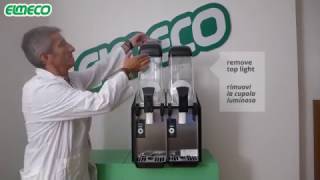 Alfa® Elmeco Frozen Drink Machine  How to Easily Disassemble Reassemble and Program [upl. by Auohs502]