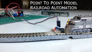 Simple Automated Point to Point Model Railway Layout  Arduino Based [upl. by Fanchie]