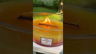 WoodWick Trilogy Candle woodwick candles summer asmr asmrsounds trilogy tropical [upl. by Baiss862]