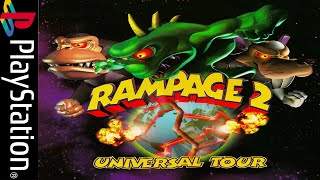 Rampage 2 Universal Tour  Playstation Longplay [upl. by Dannica]