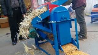 Multifunction corn peeling machinecorn skin peeler and thresher machine [upl. by Nnaasil445]