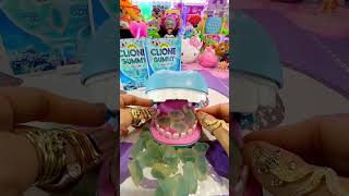 ASMR HIPPO DENTIST LOVE EATING BLUE CLIONE GUMMY CANDYshortvideosatisfyingasmrshorts [upl. by Nylasoj]