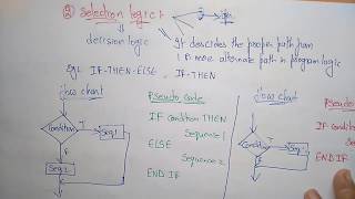 pseudo code  Sequence amp Selection logic  Part12  Design amp Algorithms  Lec4  Bhanu Priya [upl. by Whiney]