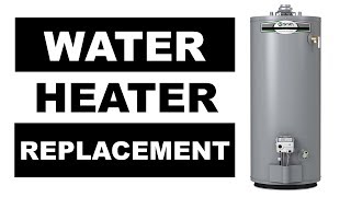 Water Heater Replacement How to Replace a Gas Water Heater [upl. by Reitrac]