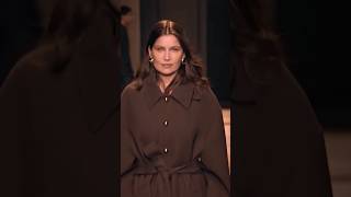 Laetitia Casta runway for Ami Paris AW 2024 shorts runway catwalk amiparis laetitiacasta [upl. by Irelav]