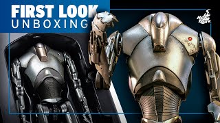 Hot Toys Super Battle Droid Figure Unboxing  First Look [upl. by Knowlton782]