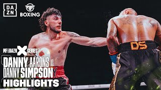 DANNY SIMPSON VS DANNY AARONS  FULL FIGHT [upl. by Atiloj]