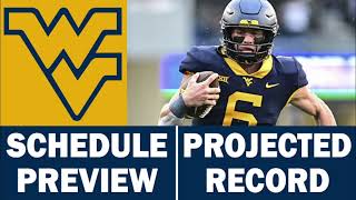 West Virginia Football 2024 Schedule Preview amp Record Projection [upl. by Isidora]