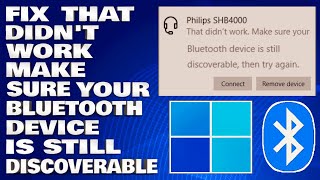 How To Fix That Didnt Work Make Sure Your Bluetooth Device Is Still Discoverable Then Try Again [upl. by Merna]